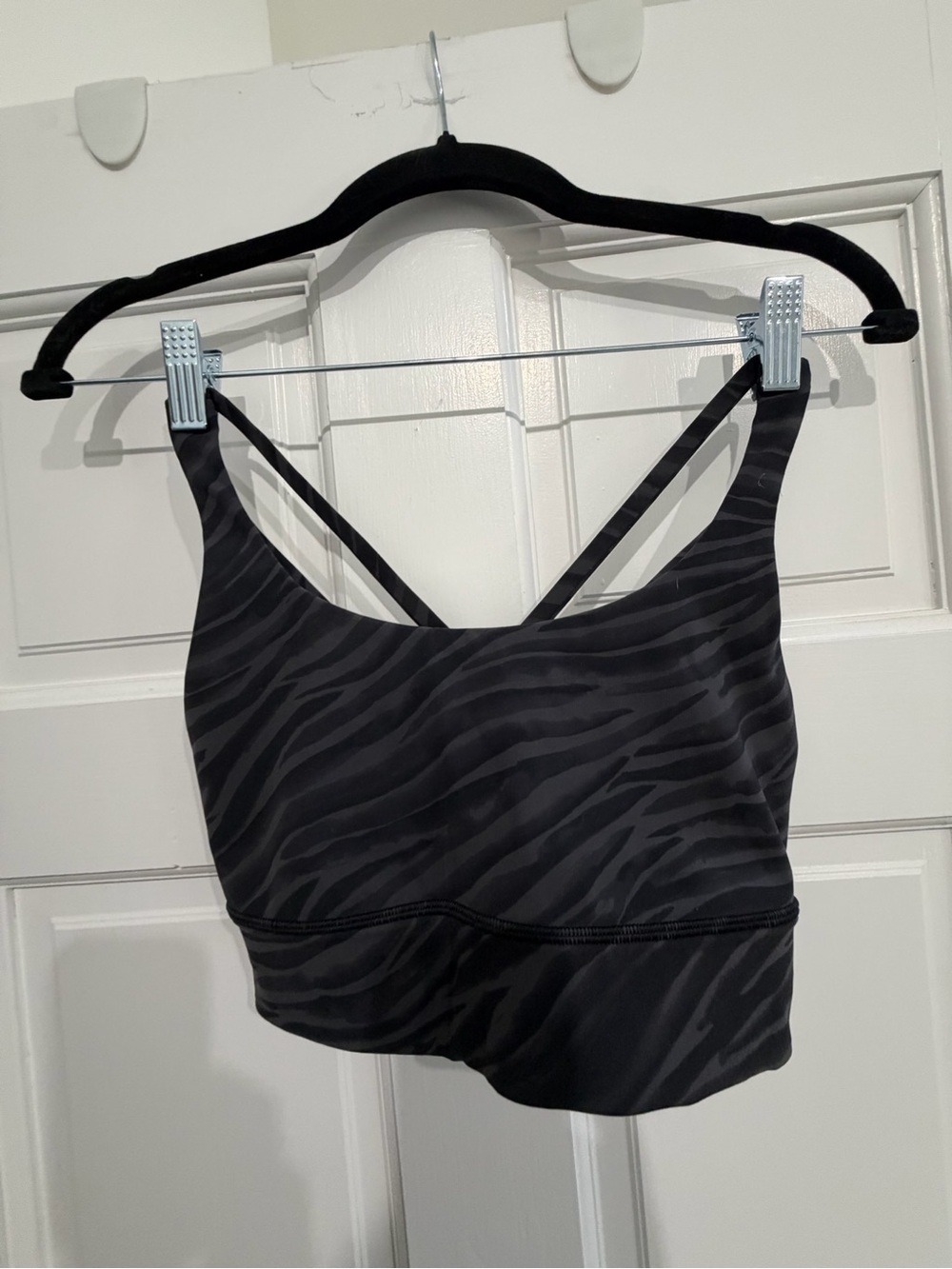 lululemon athletica Black Zebra-Print Sports Bra